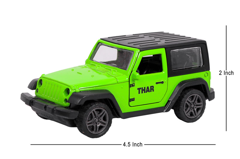 Mahindra Thar Metal Diecast WITH MUSIC AND LIGH AND PULL PACK(Assorted colour)