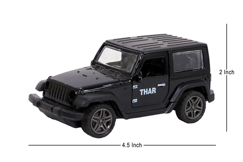 Mahindra Thar Metal Diecast WITH MUSIC AND LIGH AND PULL PACK(Assorted colour)