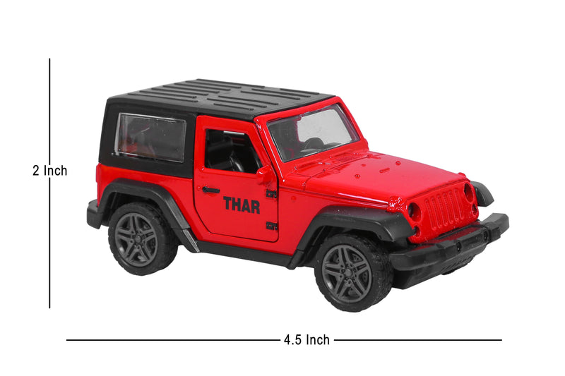 Mahindra Thar Metal Diecast WITH MUSIC AND LIGH AND PULL PACK(Assorted colour)