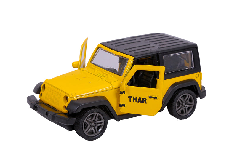 Mahindra Thar Metal Diecast WITH MUSIC AND LIGH AND PULL PACK(Assorted colour)