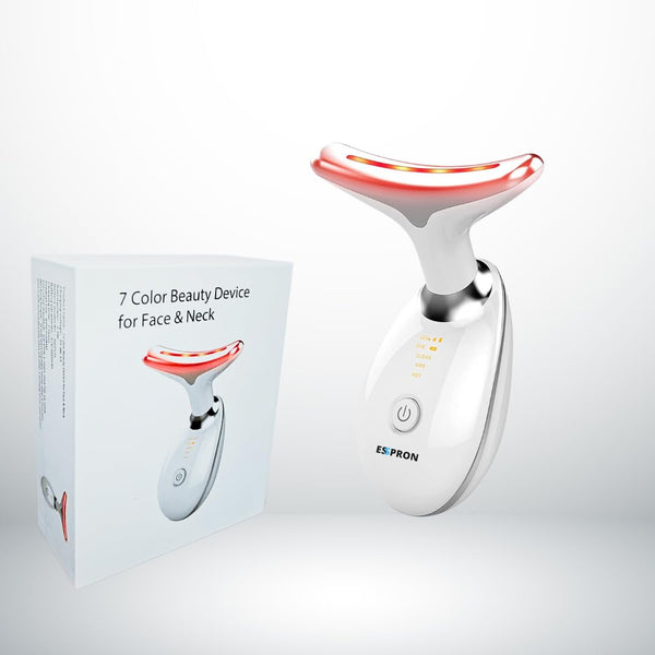 HASHONE Red Light Therapy for Face - Vibration Massager Skin Rejuvenation Beauty Device for Face and Neck and Radiant Appearance