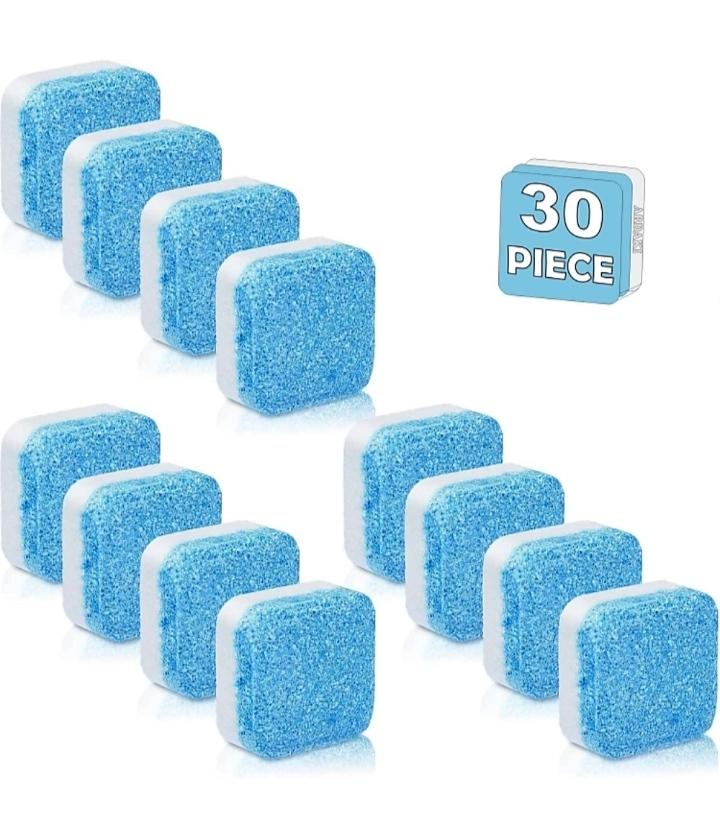 Washing Machine Cleaner-Washing Machine Cleaner Effervescent Tablet Washer Cleaners(Pack of 30)