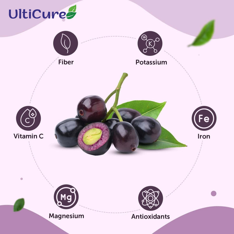 UltiCure Ayurveda Jamun Seed Powder for Diabetes - 150 g 100% Natural Made with Oldest Traditional Method Good for Diabetes, Control blood glucose level.