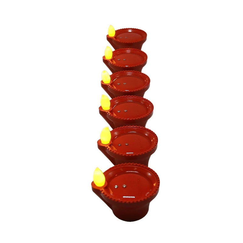 LED Light Water Sensor Diyas Plastic with, Ambient Lights, (Pack of 24)