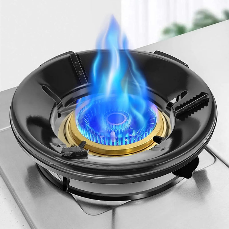 gas saver burner stand | gas saver jali | windproof gas saver stand | gas saving ring | gas saver round burner stand, suitable for all gas stove(Pack of 2)