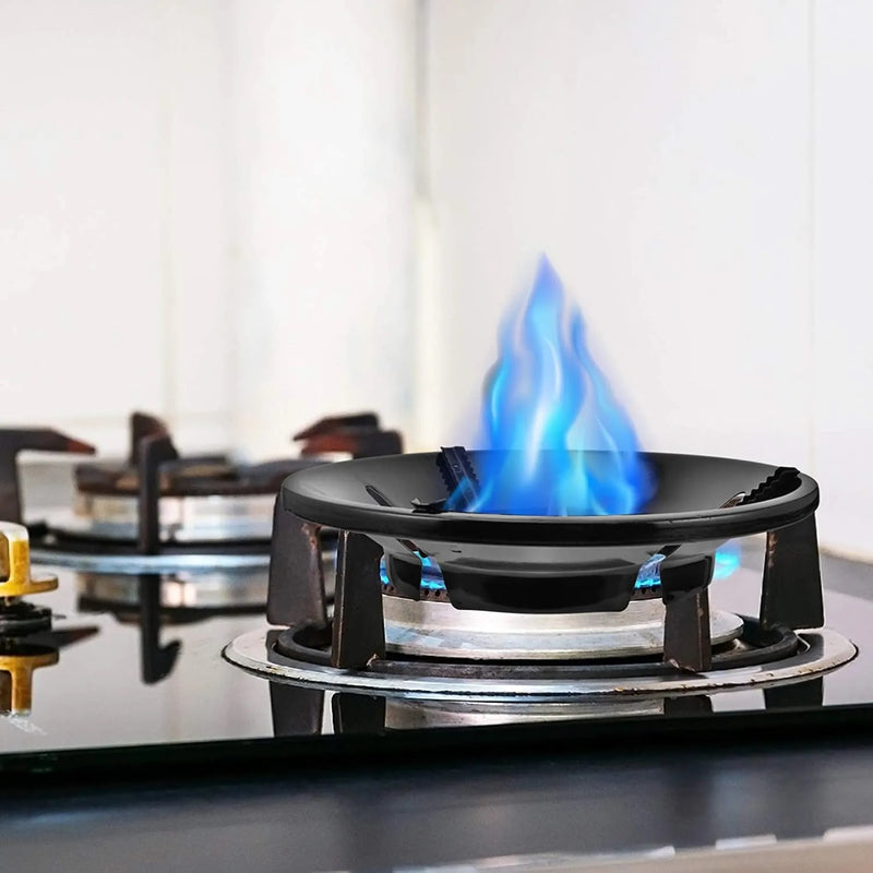 gas saver burner stand | gas saver jali | windproof gas saver stand | gas saving ring | gas saver round burner stand, suitable for all gas stove(Pack of 2)