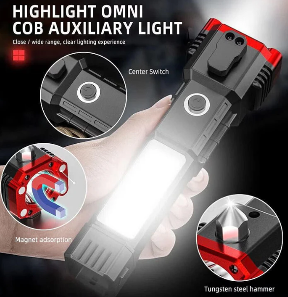 Multifunctional Work Portable LED Flashlight