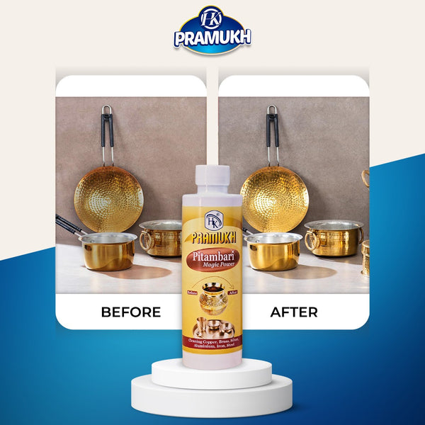 Pramukh Pitambari Magic Power Metal Cleaner - Shine Restorer for Copper, Brass, Silver & More Buy 1 Get 1 Free