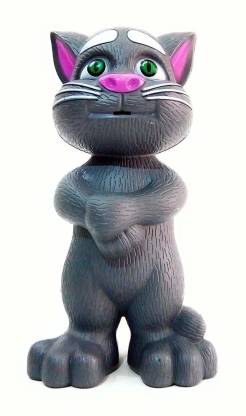 HASHONE Touching Talking Tom Cat with Wonderful Voice Recording, Musical Toys, Talk Back First hot Toy for Kids (Talking Tom)