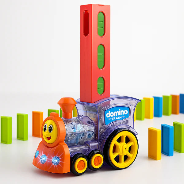 HASHONE Domino Dash Train: Kids Educational Toy with Light & Sound