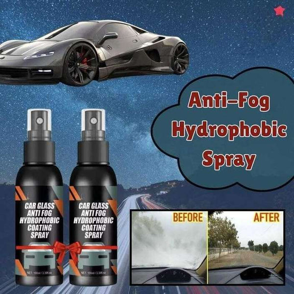 Hashone's Car Glass Anti Fog Hydrophobic Coating Spray Liquid(Buy 1 Get 1 Free)
