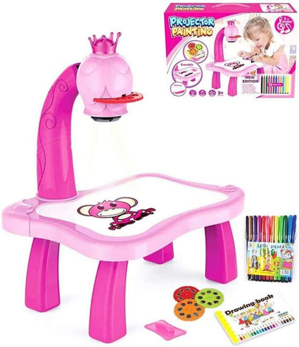 Hashone's Kids Drawing Projector Table | Toy Projector Drawing Board For Kids