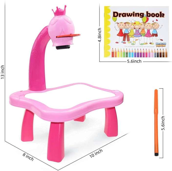 Hashone's Kids Drawing Projector Table | Toy Projector Drawing Board For Kids