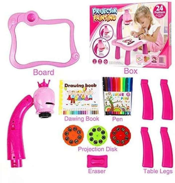 Hashone's Kids Drawing Projector Table | Toy Projector Drawing Board For Kids