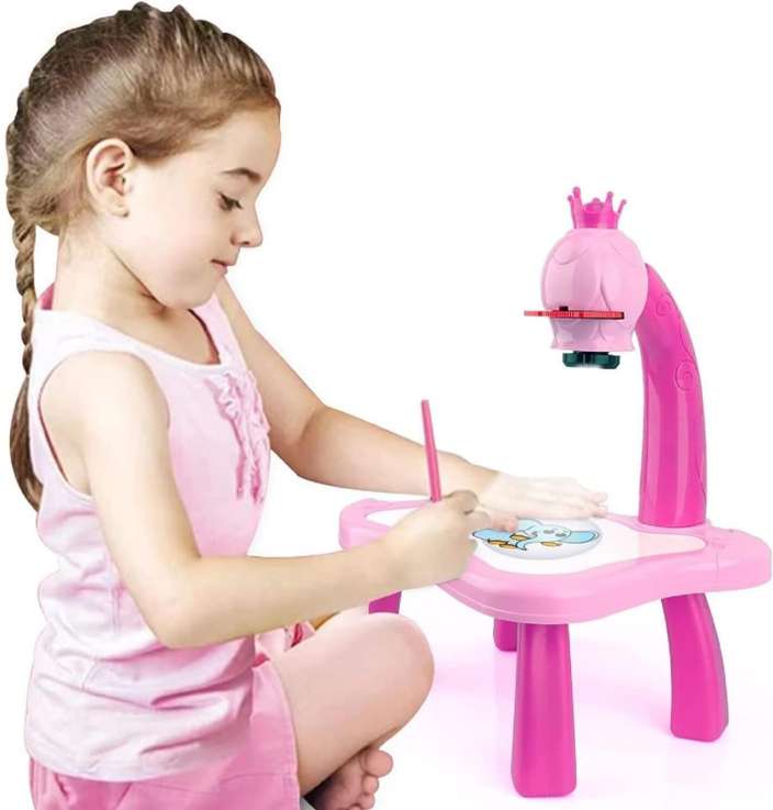 Hashone's Kids Drawing Projector Table | Toy Projector Drawing Board For Kids
