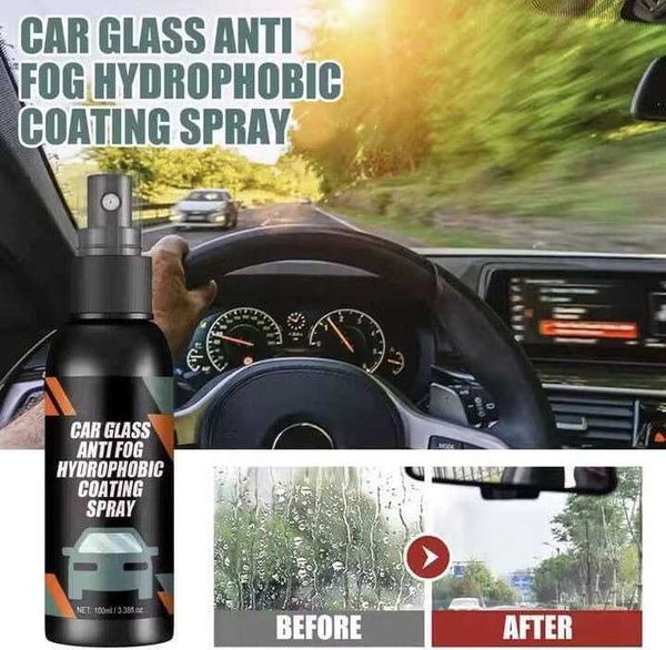 Hashone's Car Glass Anti Fog Hydrophobic Coating Spray Liquid(Buy 1 Get 1 Free)