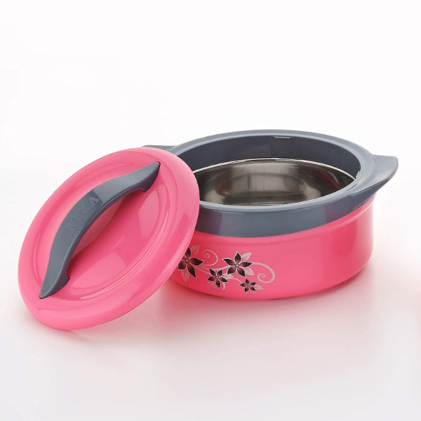 HASHONE Inner Steel Insulated Casserole Hot Pot for Roti/Chapati Hot Box Chapati Box/Casserole