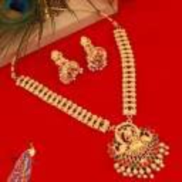 Necklace for Women | Rani Necklace Alloy Gold-plated Jewellery Set (Multicolor)