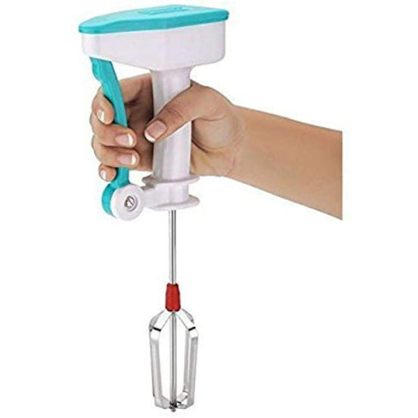 HASHONE Beater, Power Free Hand Blender with Stainless Steel Blades | Milk Lassi Maker / Egg Beater / Mixer Rawai / Coffee Frother / Lassi Making Machine (Multicolor)