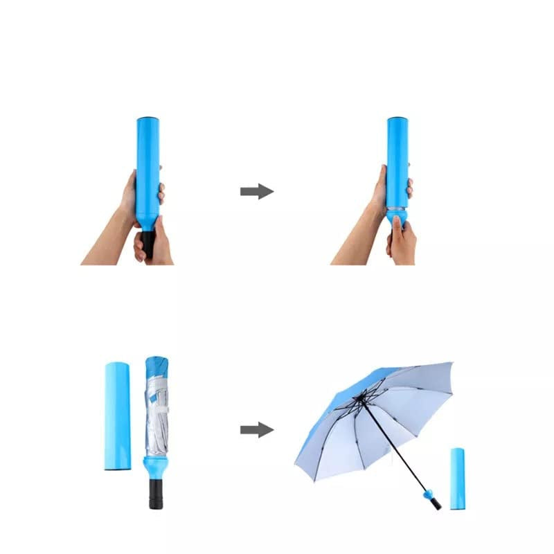 HASHONE Foldable Bottle Umbrella Windproof UV Coated and Double Layered Umbrella with Bottle Cover Big Size (100 CM)