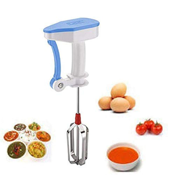 HASHONE Beater, Power Free Hand Blender with Stainless Steel Blades | Milk Lassi Maker / Egg Beater / Mixer Rawai / Coffee Frother / Lassi Making Machine (Multicolor)