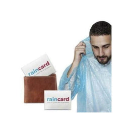 HASHONE Unisex Plastic Credit Card Sized Raincoat (Pack of 5)