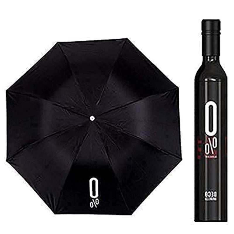 HASHONE Foldable Bottle Umbrella - Unisex Windproof Rain Protection Folding Portable Umbrella with Bottle Cover (Multicolor)