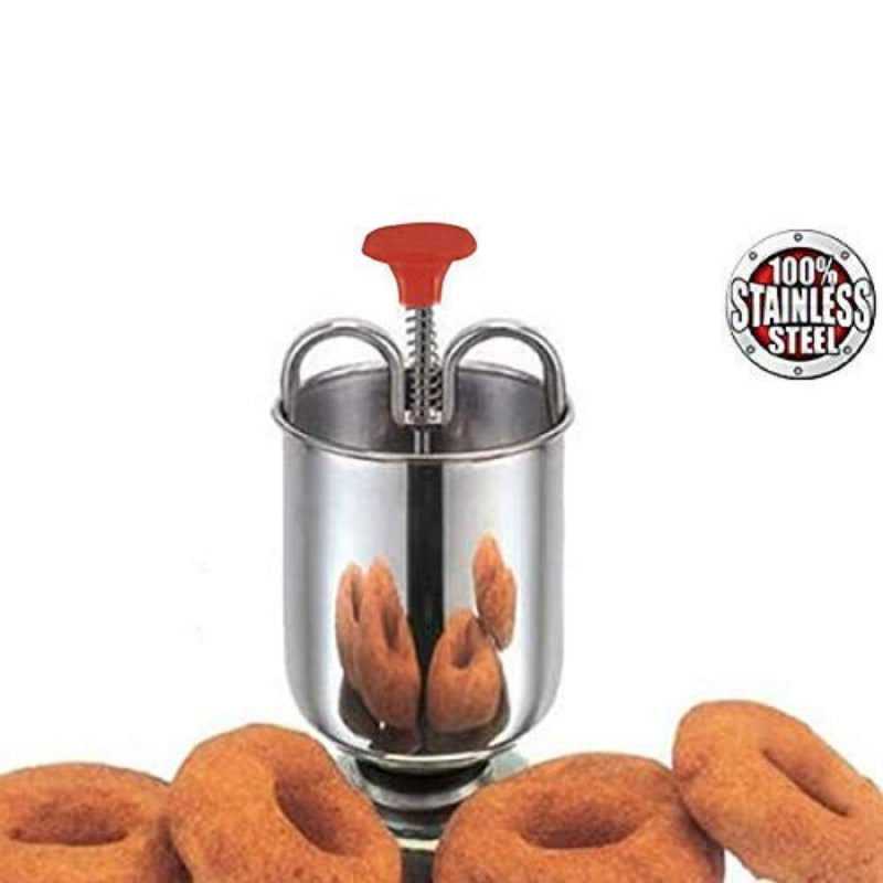 HASHONE Kitchen Appliances - Medu WADA Vada Donut Maker Dispenser, Stainless Steel