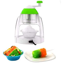 HASHONE Shaved Ice and Snow Cone Hand Crank Non-Electric Machine with Accessories Kit (Multicolor)