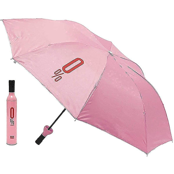 HASHONE Foldable Bottle Umbrella - Unisex Windproof Rain Protection Folding Portable Umbrella with Bottle Cover (Multicolor)