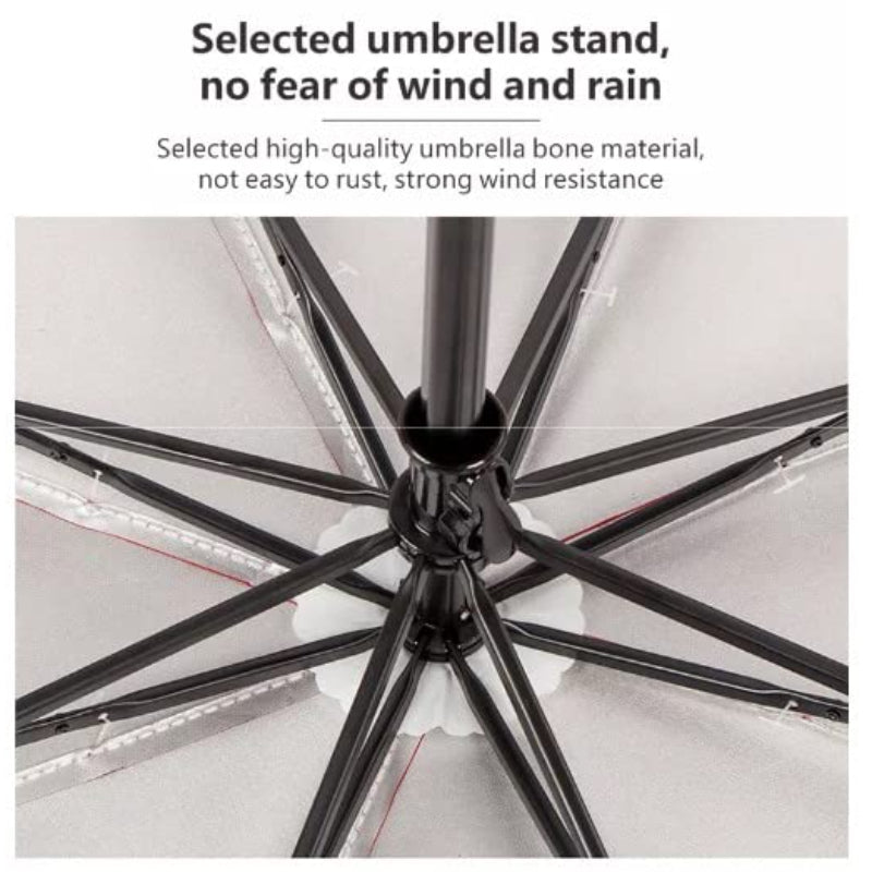 HASHONE Foldable Bottle Umbrella Windproof UV Coated and Double Layered Umbrella with Bottle Cover Big Size (100 CM)