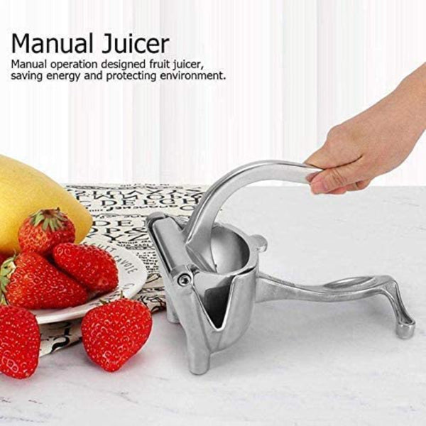 HASHONE Heavy Duty Aluminium Metal Manual Fruit Juicer Squeezer, Premium Quality Lemon Orange Juicer, Simple Fruit Press Squeezer