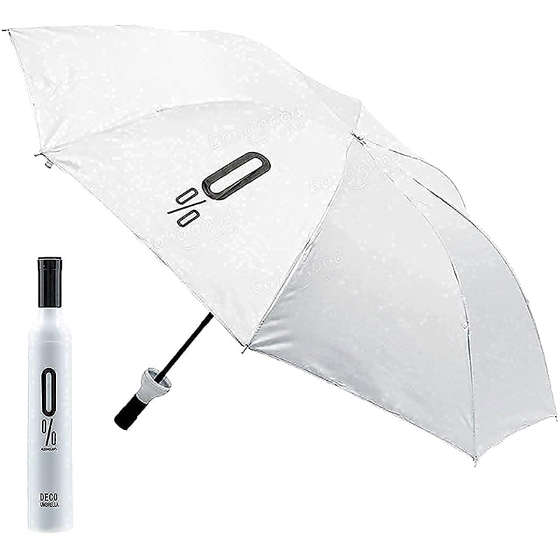 HASHONE Foldable Bottle Umbrella - Unisex Windproof Rain Protection Folding Portable Umbrella with Bottle Cover (Multicolor)