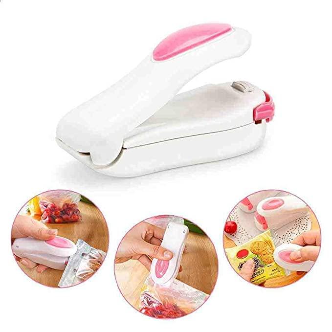 MAA HINGLAJ Enterprise Smart Bag Sealer Heat Seal, Portable Mini Sealing Machine for Food Storage, Food Sealer Handheld for Vacuum Sealer Bags, Plastic Bags, Snack Bags, Chip Bags
