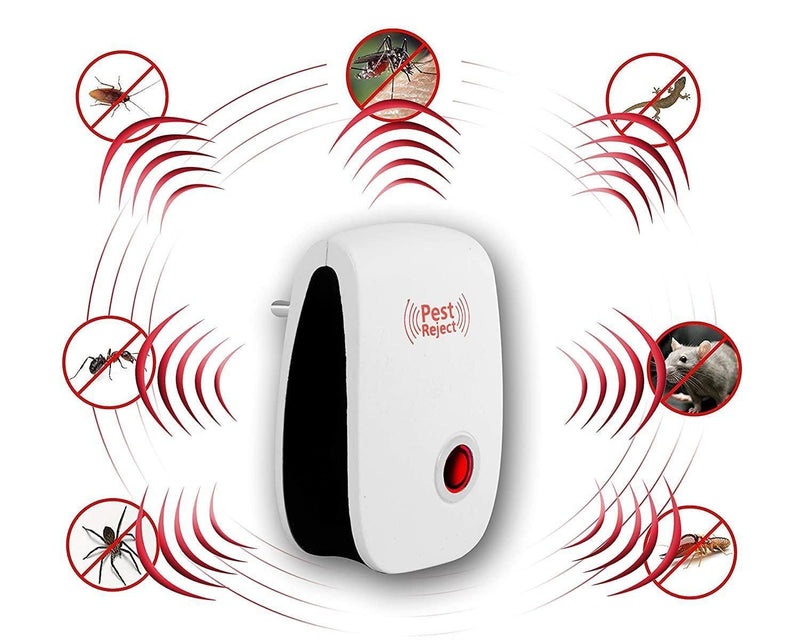 Pest Repeller- Ultrasonic Pest Repeller for Mosquito, Cockroaches, etc Insect Pest Control Electric Pest Repelling (Pack of 2)