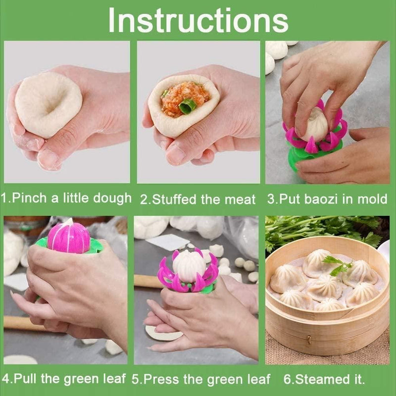 Lotus momo- Stuffed Steamed Dumpling Maker Mould