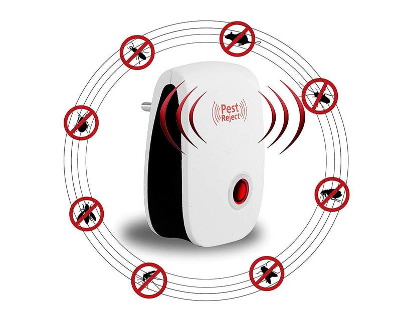 Pack Of 2 Mosquito Killer - Ultrasonic Pest Repeller For Rat, Mice, Cockroach, Insects, Ants, Mosquito Reject