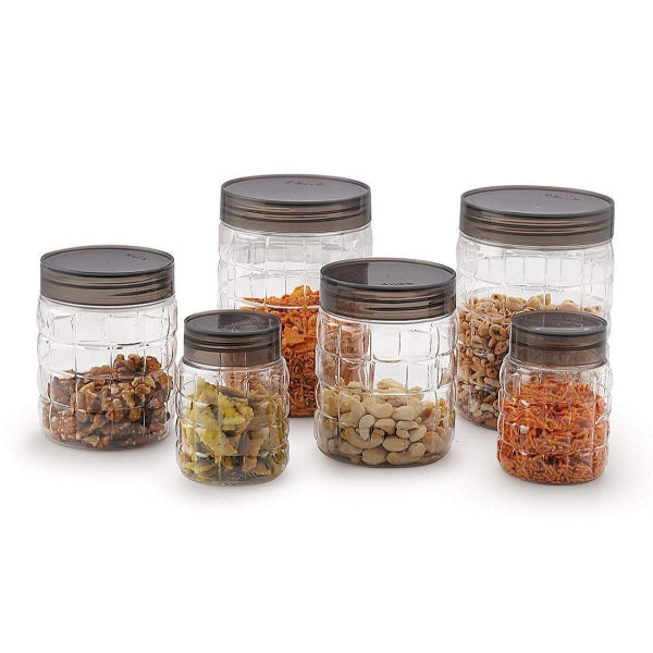 HASHONE Checkers Plastic PET Container Set, Clear (18 Pieces)