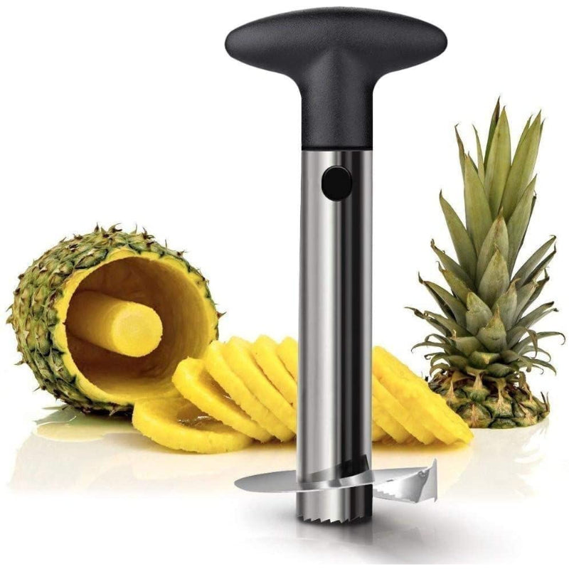 HASHONE Food Grade Stainless Steel Pineapple Cutter, Upgraded, Reinforced, Thicker Blade, Pineapple Corer Slicer Peeler, Kitchen Pineapple Corer & Slicer Tool with Sharp Blade for Diced Fruit Rings