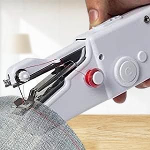 Hand Stitch Machine-Handheld Cordless Portable White Sewing Machine for Home Tailoring, Hand Machine