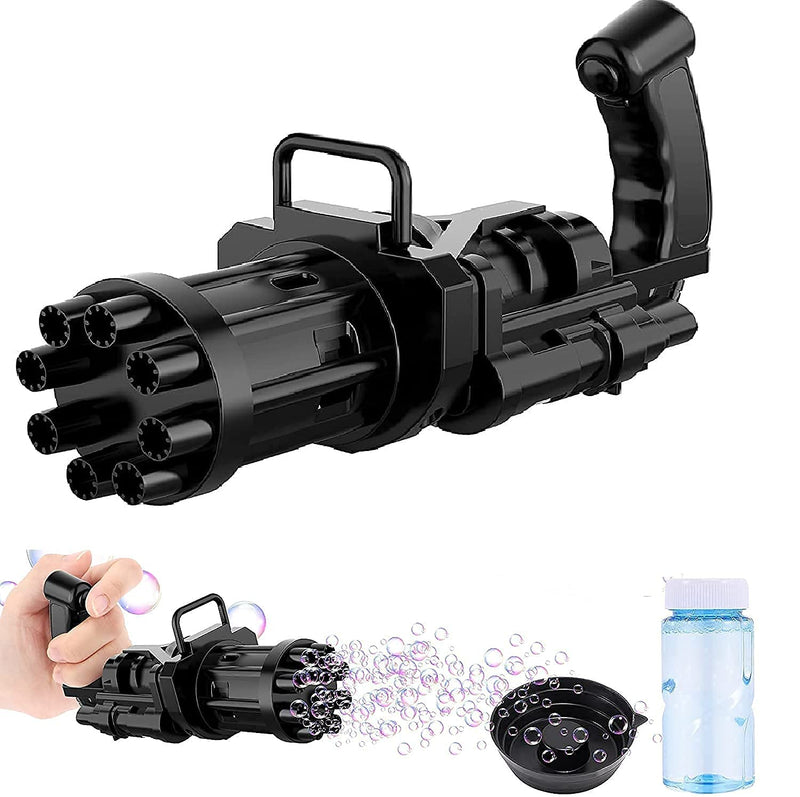 HASHONE - Electric Bubbles Gun for Toddlers Toys, New Gatling Bubble Machine Outdoors Toys for Boys and Girls