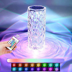 USB Charging Touch Crystal Lamp With Remote, Dynamic Diamond Rose Atmosphere Making Lamp