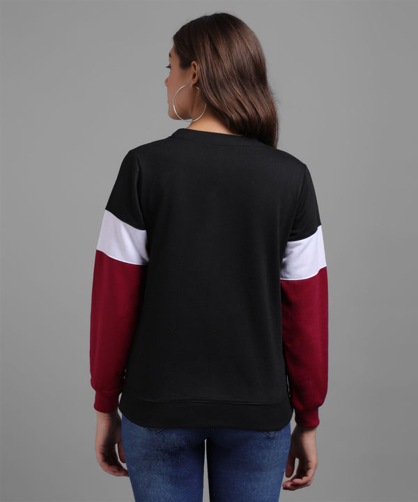 Women's Wool Color Block Sweatshirt