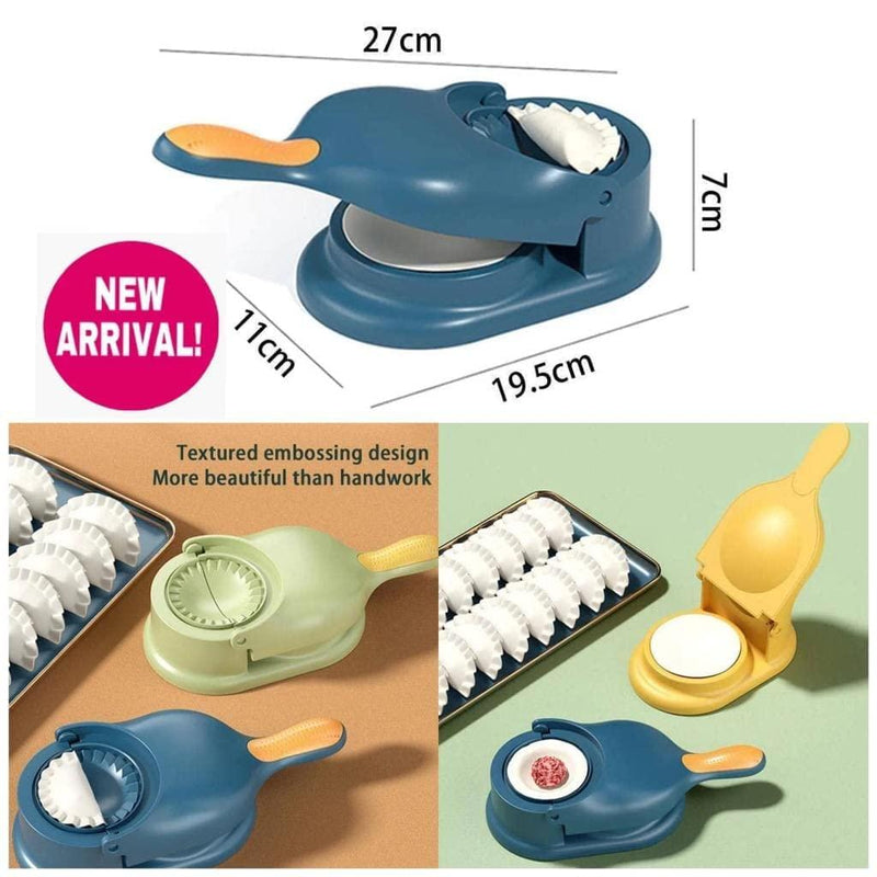 2 in 1 Dumpling Press Mould for Gujiya Ghughra Momos Making Machine