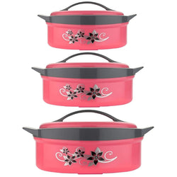 HASHONE Inner Steel Insulated Casserole Hot Pot for Roti/Chapati Hot Box Chapati Box/Casserole (1500 ML & 2500 ML & 3500 ML)