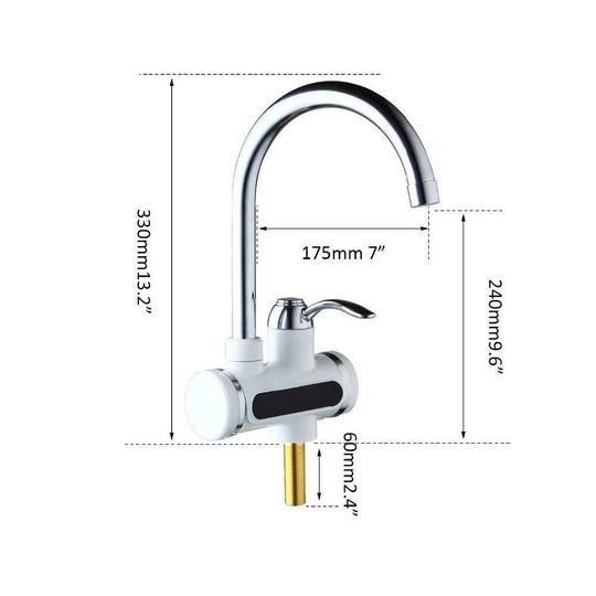 Faucet Water Heater-Instant Water Heater Electric Faucet Kitchen/Bathroom Hot Water Heating Tap Tankless