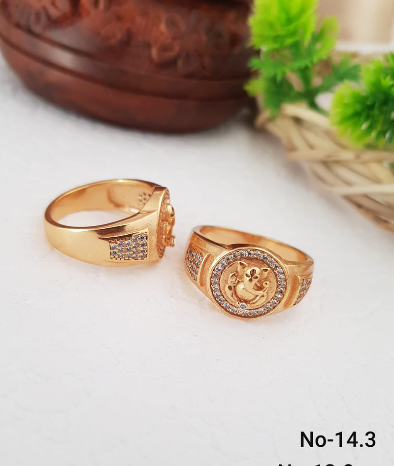 HASHONE - Gold Plated Men's Rings | Designed Rings For Gents