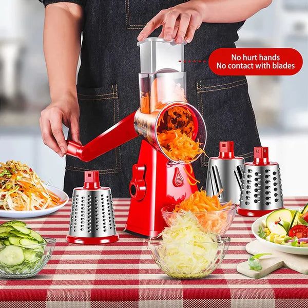 MULTIFUNCTIONAL VEGETABLE CUTTER, SLICER & GRATER