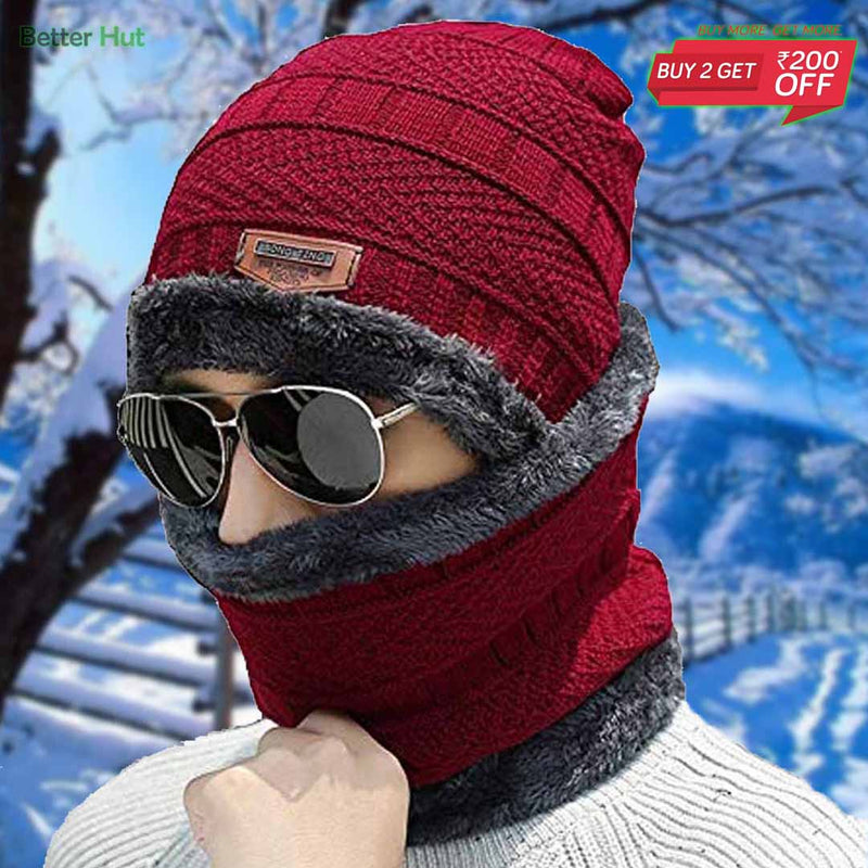Better Hut Itching Free Head and Neck Warmer Set - Unisex